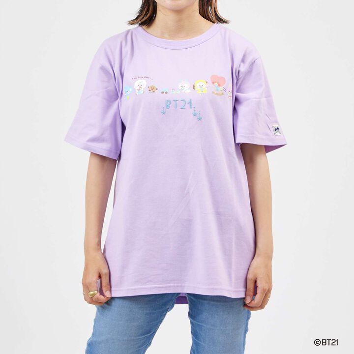 [BT21] Print & Embroidery Short Sleeve T-Shirt (Adult),White, medium image number 18