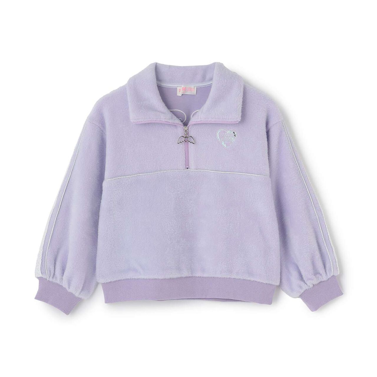 [Popular Item Restocked] [Not Available at Physical Stores] Lame Piping Half-Zip Pullover,Lavender, large image number 0