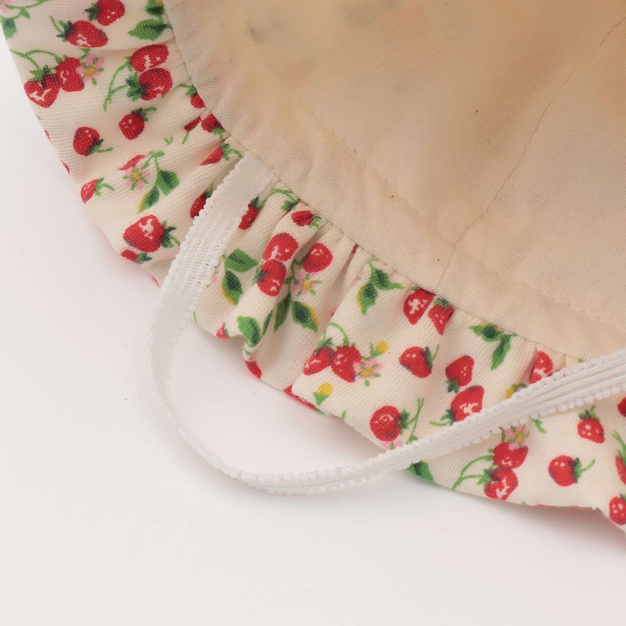 Wild Strawberry Flower Hat [Organic] [Made in Japan],Pearl white, large image number 5