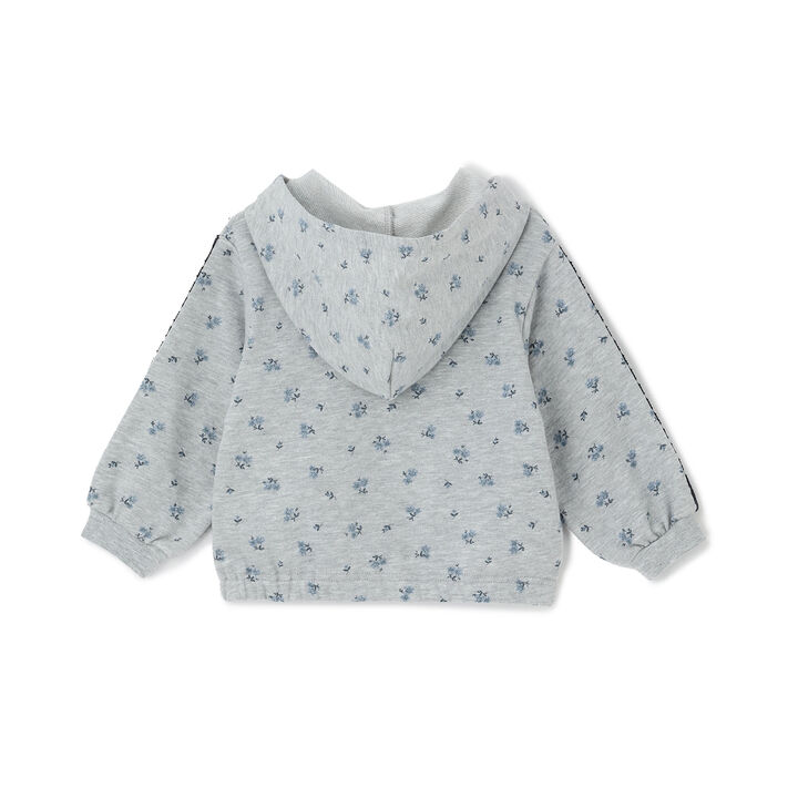 Link/Anti-Pollen Floral Pattern Zip Parka,Ivory, medium image number 5