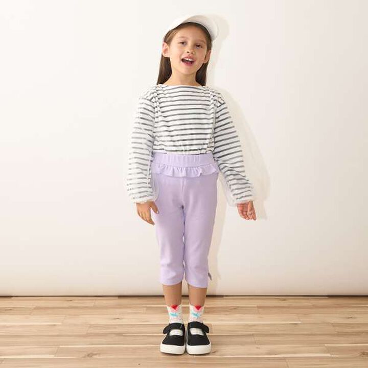 Tomo Pants Side Slit 7/8 Capri Pants,Beige, medium image number 22