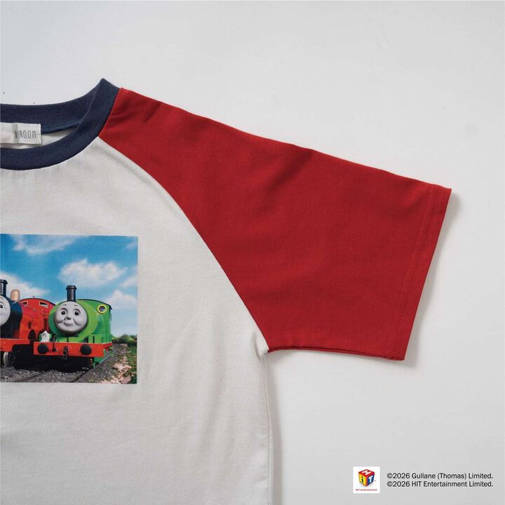[Thomas the Tank Engine] Raglan Short Sleeve T-Shirt,Red, medium image number 10