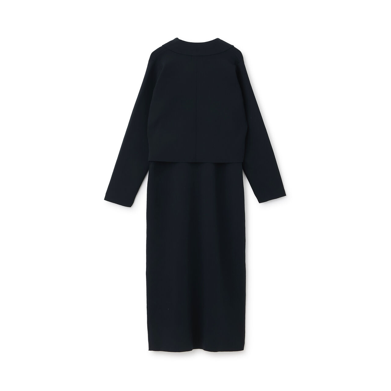 [Formal] Knitwear Jacket and One-Piece Dress Set,Light beige, large image number 13