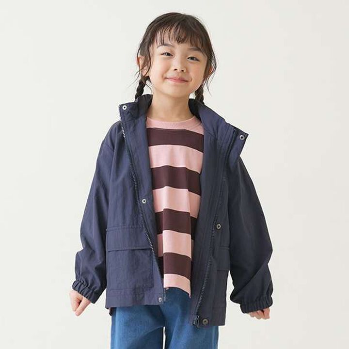 Stand Collar Windbreaker,Red, medium image number 31