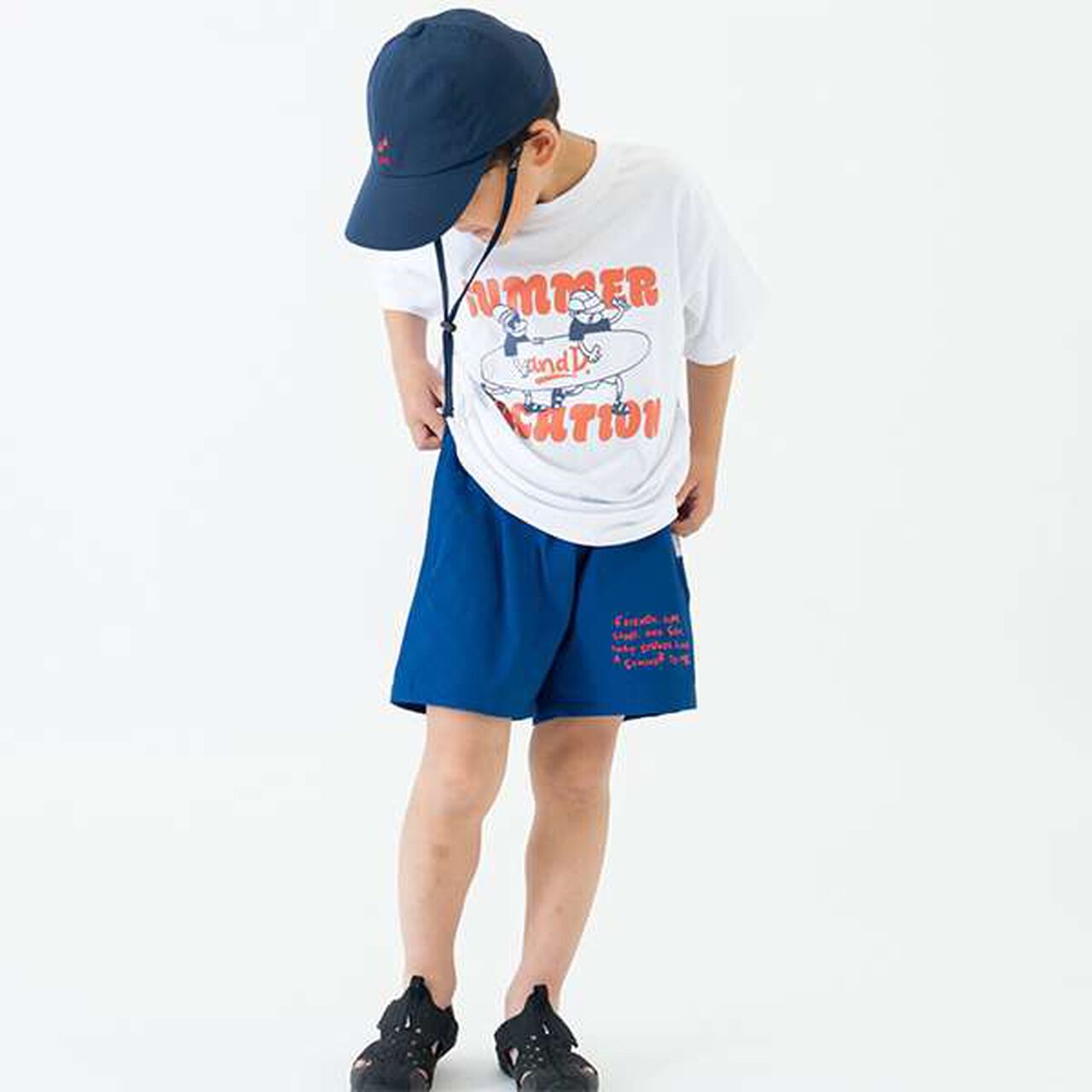 [Amphibious] One-Point Logo Shorts,Navy, large image number 8