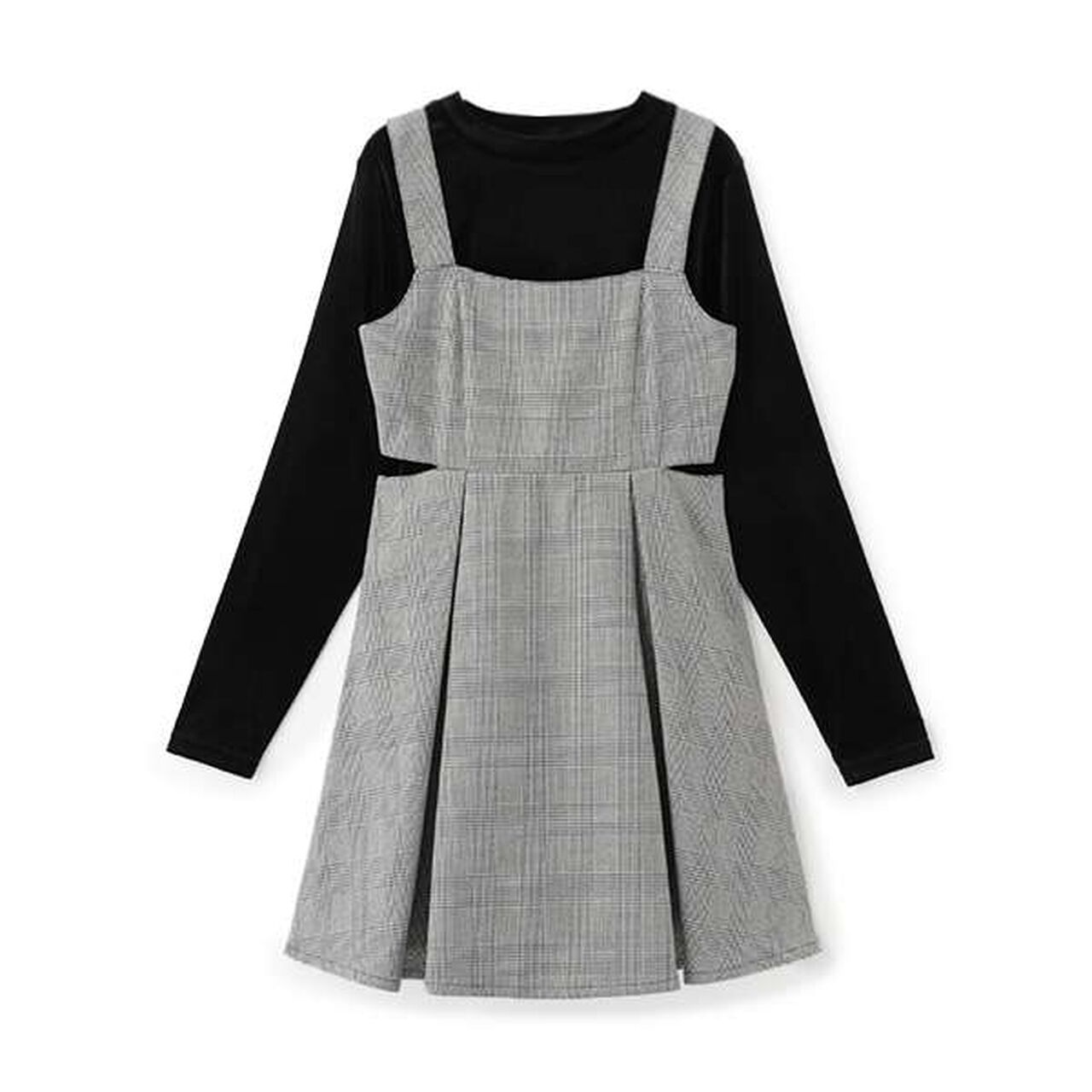 [DHOLIC] Inner Lining Included Jumper Skirt,Mocha tea, large image number 6