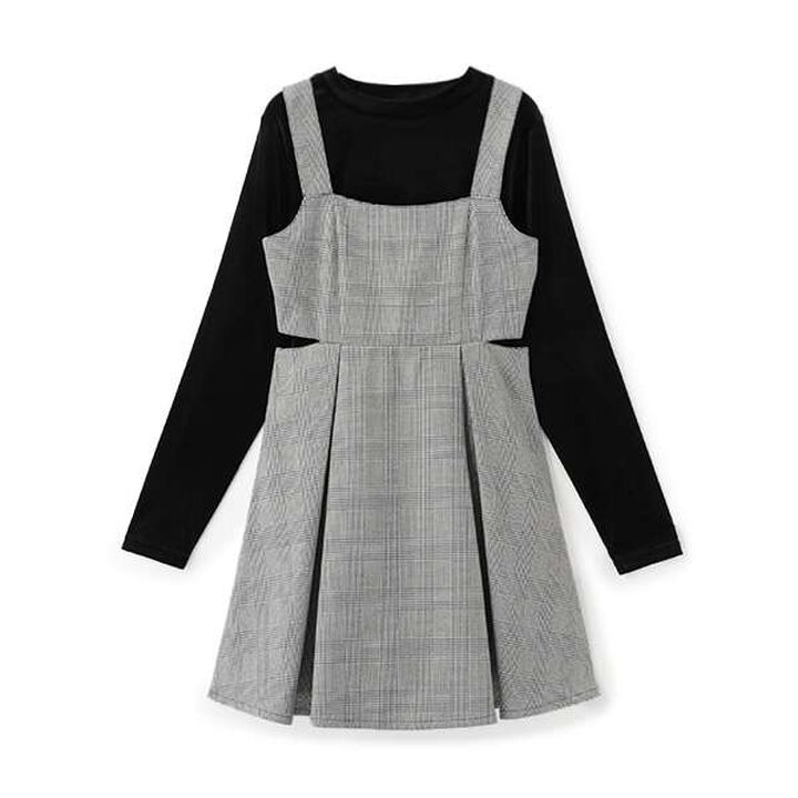 [DHOLIC] Inner Lining Included Jumper Skirt,Mocha tea, medium image number 6