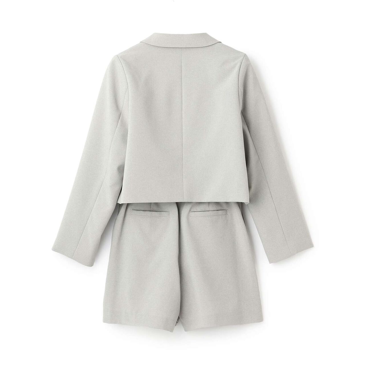 Short Jacket & Shorts Set,Light gray, large image number 1