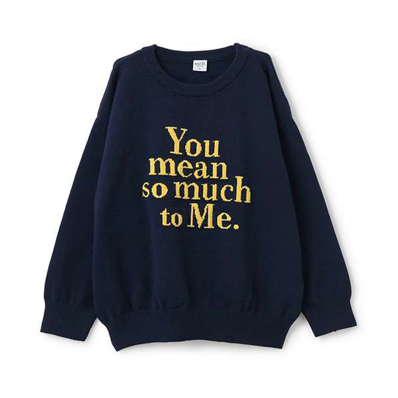[Matching with Dad Outfit] Machine Washable Kids Logo Knitwear,Navy, large image number 9