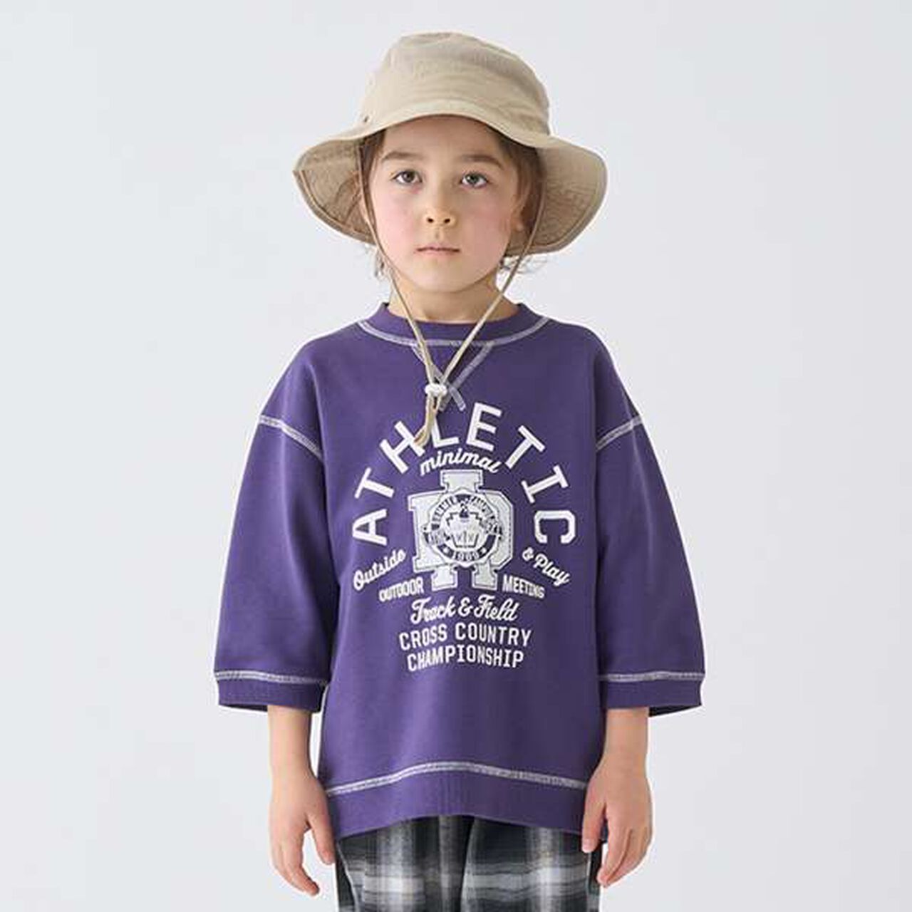 Color-Blocked Fleece Print Pullover,Off white, large image number 16