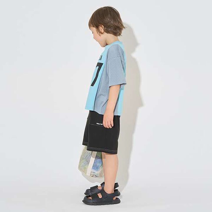 [Kaiteki Tenjiku] Bi-Color Big T-Shirt,Smoke white, medium image number 11