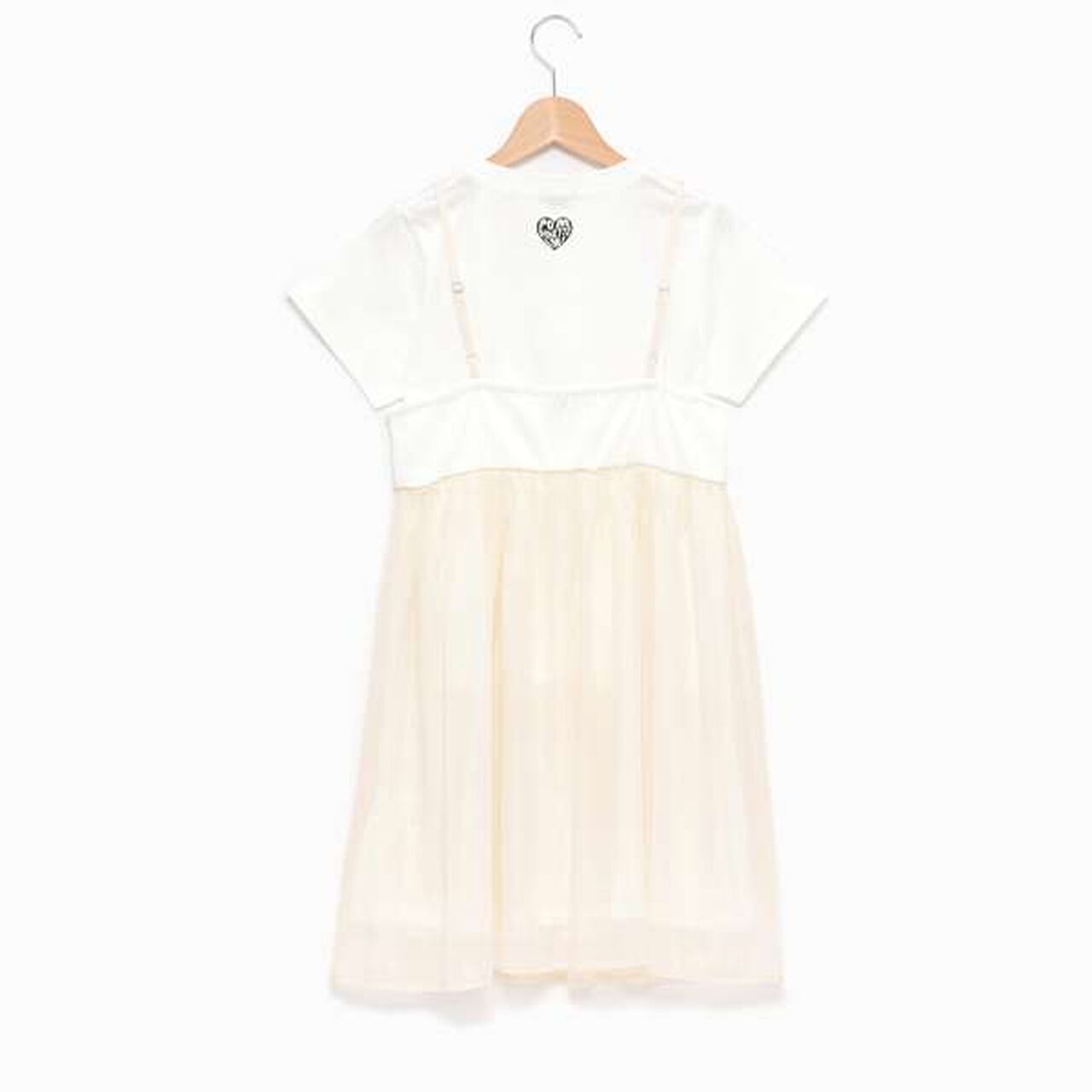 [AMI] Rib Panel Camisole Dress Inner T-Shirt Set,Black, large image number 1