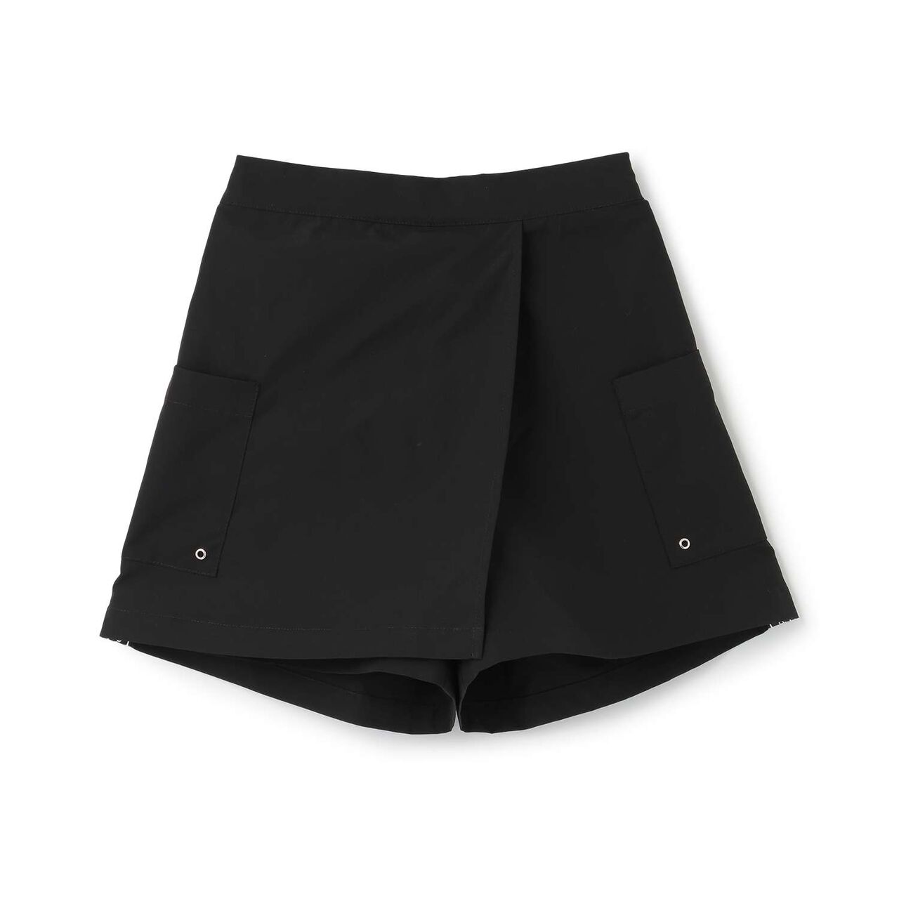 [Land and Water Use] Wrap Skirt Shorts,Black, large image number 11