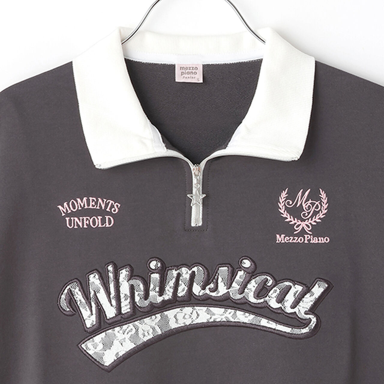 Half-Zip T-Shirt,White, large image number 7