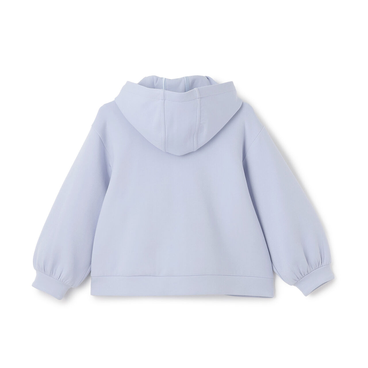Lame Double-Knit Frill 3WAY Bomber Jacket,Sax blue, large image number 4