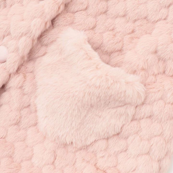 Faux Fur Coat,Pink, medium image number 4