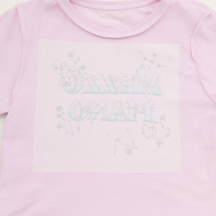 Sparkling Zodiac Logo Short Sleeve T-Shirt [Cool Touch],Pink, medium image number 12