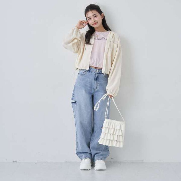 UV Protection Sheer Jacket,Ivory, medium image number 5