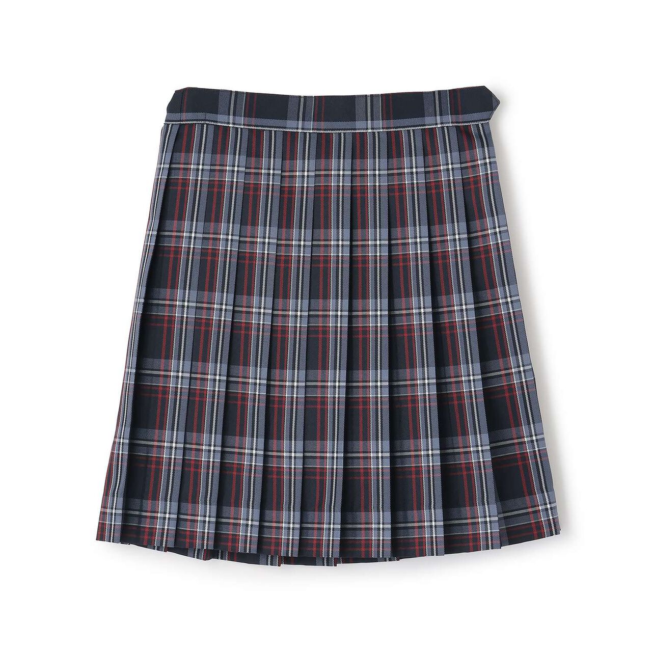 [Graduation Attire] Checkered Pleated Skirt-Pants,Navy, large image number 7