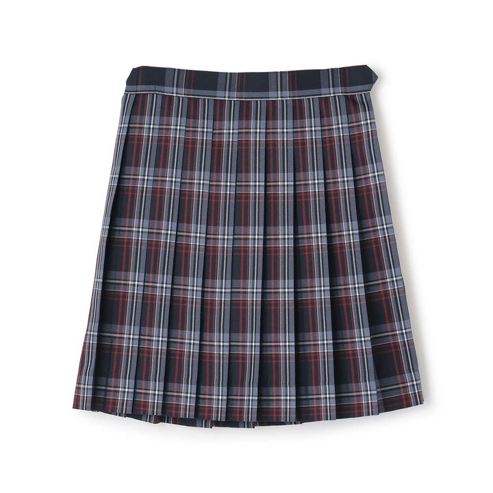 [Graduation Attire] Checkered Pleated Skirt-Pants,Navy, medium image number 7