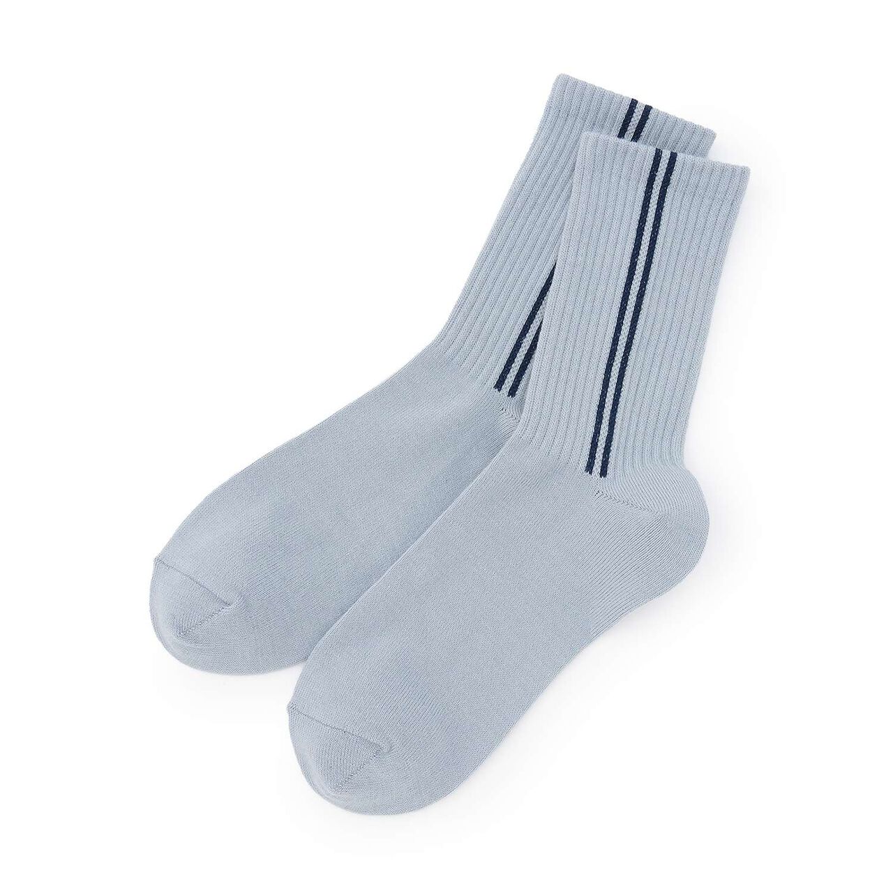 Side Line Crew Socks,Sax blue, large image number 0