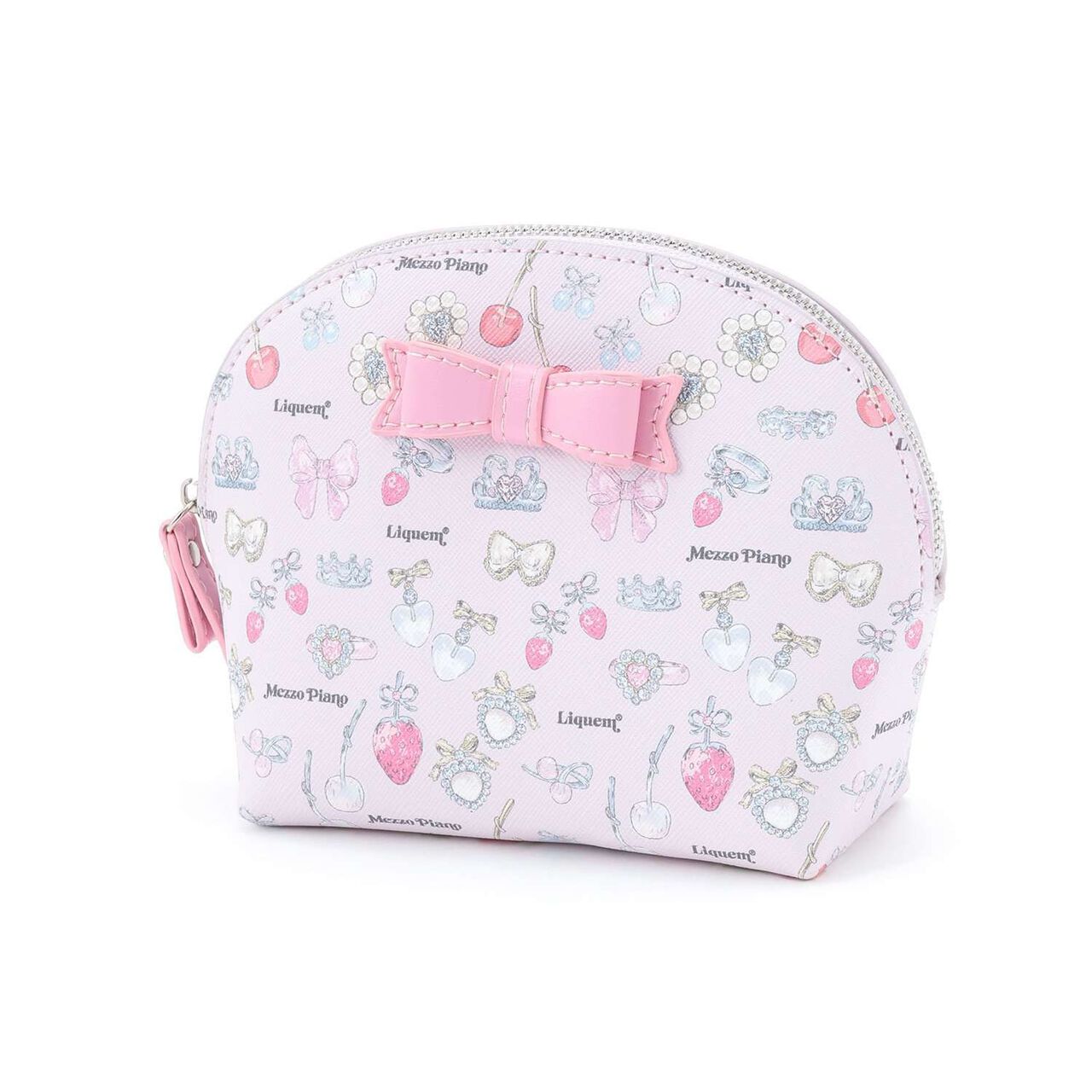 [Liquem] Pattern Round Pouch,Pink, large image number 0