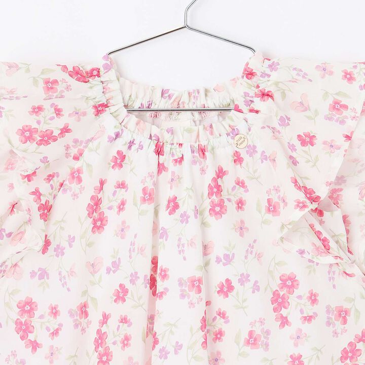 Link Floral Pattern A-Line One-Piece Dress,Blue, medium image number 4