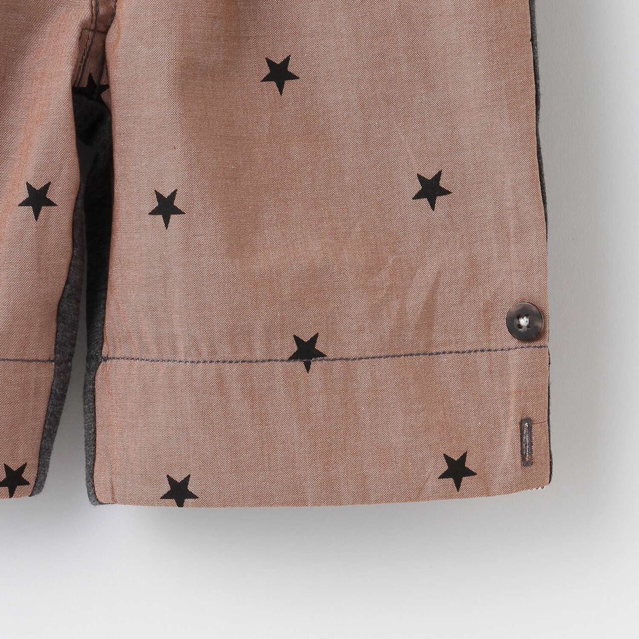 Star Pattern Denim Half Pants,Navy, large image number 3