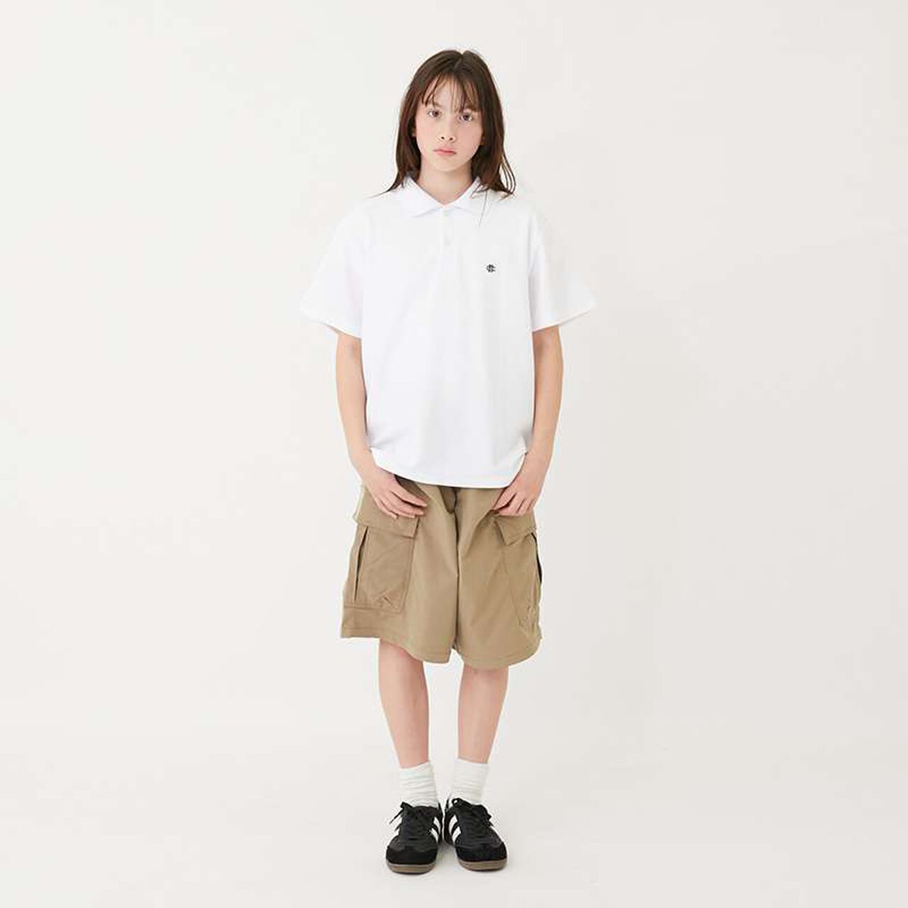 [Quick-Dry] Polo Shirt with Embroidery Detail,White, large image number 9