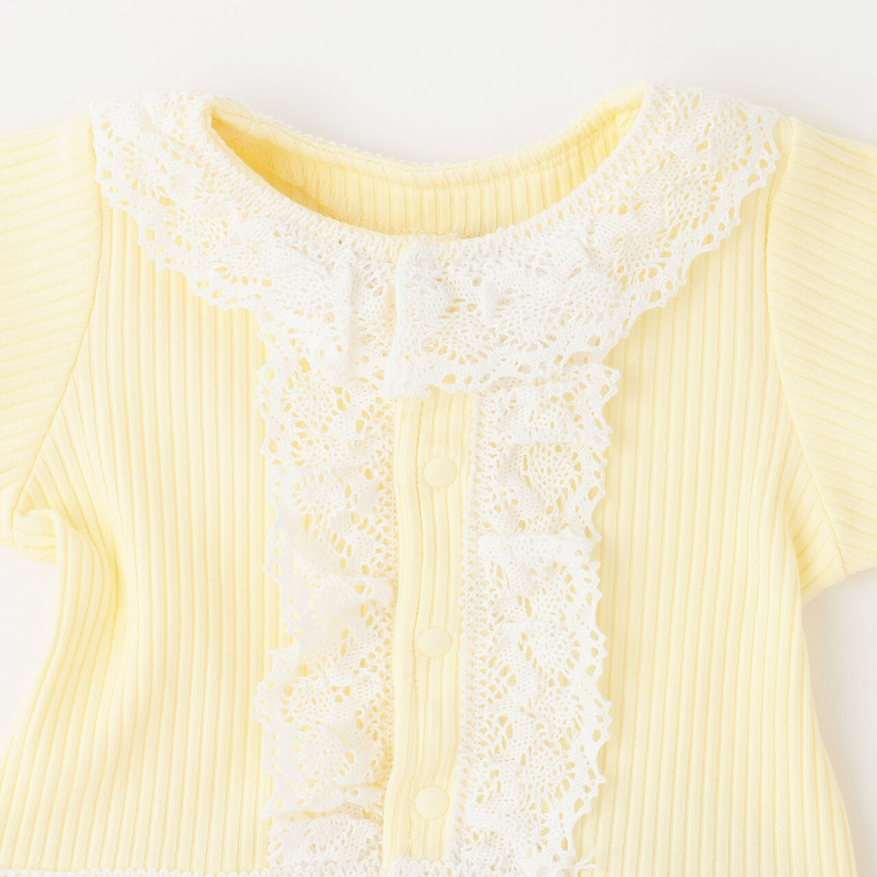 Color-Block Lace Coverall,Ivory, large image number 2