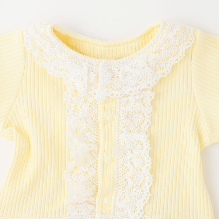 Color-Block Lace Coverall,Ivory, medium image number 2