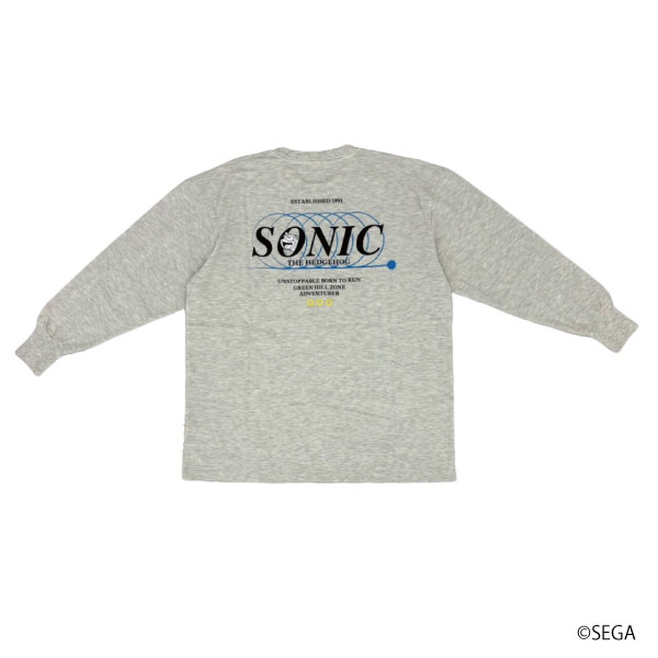 [Matching with Dad Outfit] Sonic Big Long Sleeve Tee,Black, large image number 5
