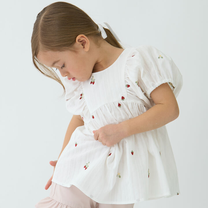 Link Strawberry Puff Tunic,Ivory, medium image number 1