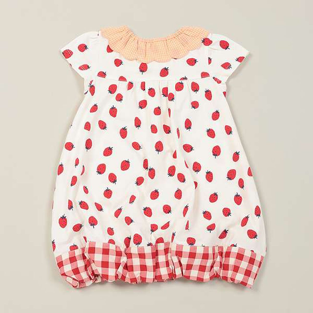 Strawberry One-Piece Dress,Pink, large image number 1