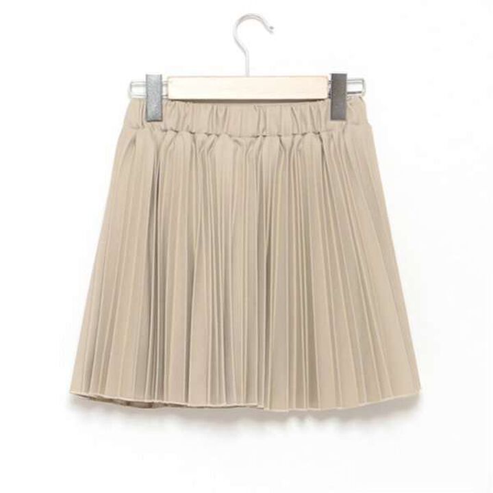 Narrow Pleated Skirt,Beige, medium image number 1