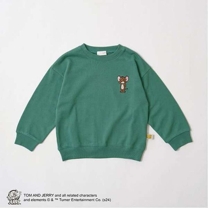 Tom and Jerry Embroidered Sweatshirt,Black, medium image number 7