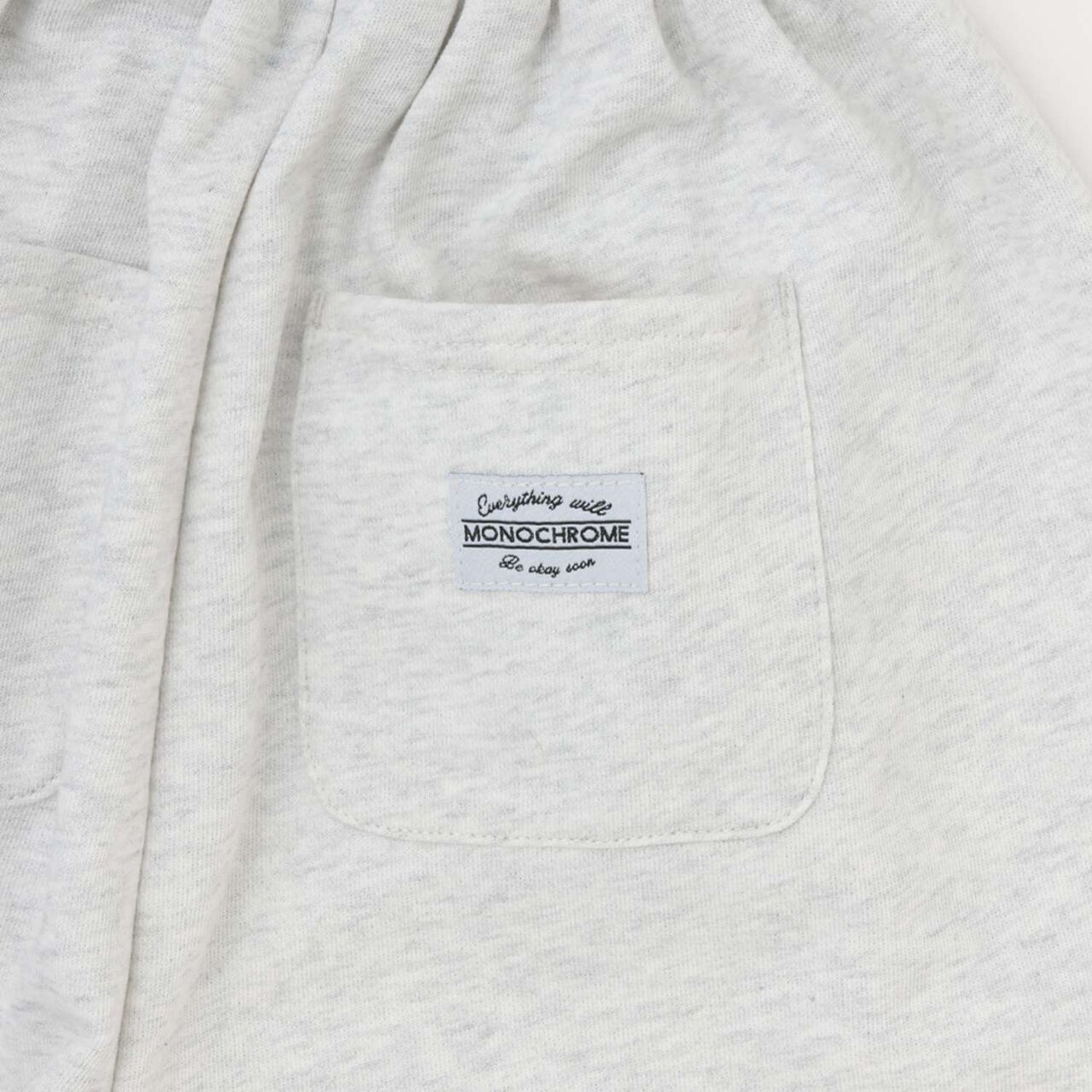 8-Length Wide Sweatpants [MNCM],Black, large image number 9