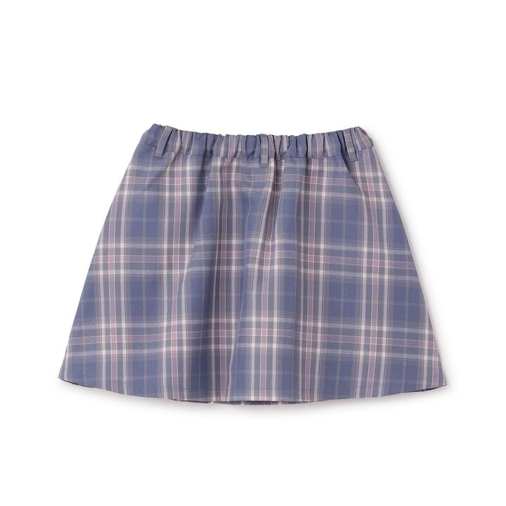[Easy Care] Checkered Front Pleated Skirt,Black, medium image number 12