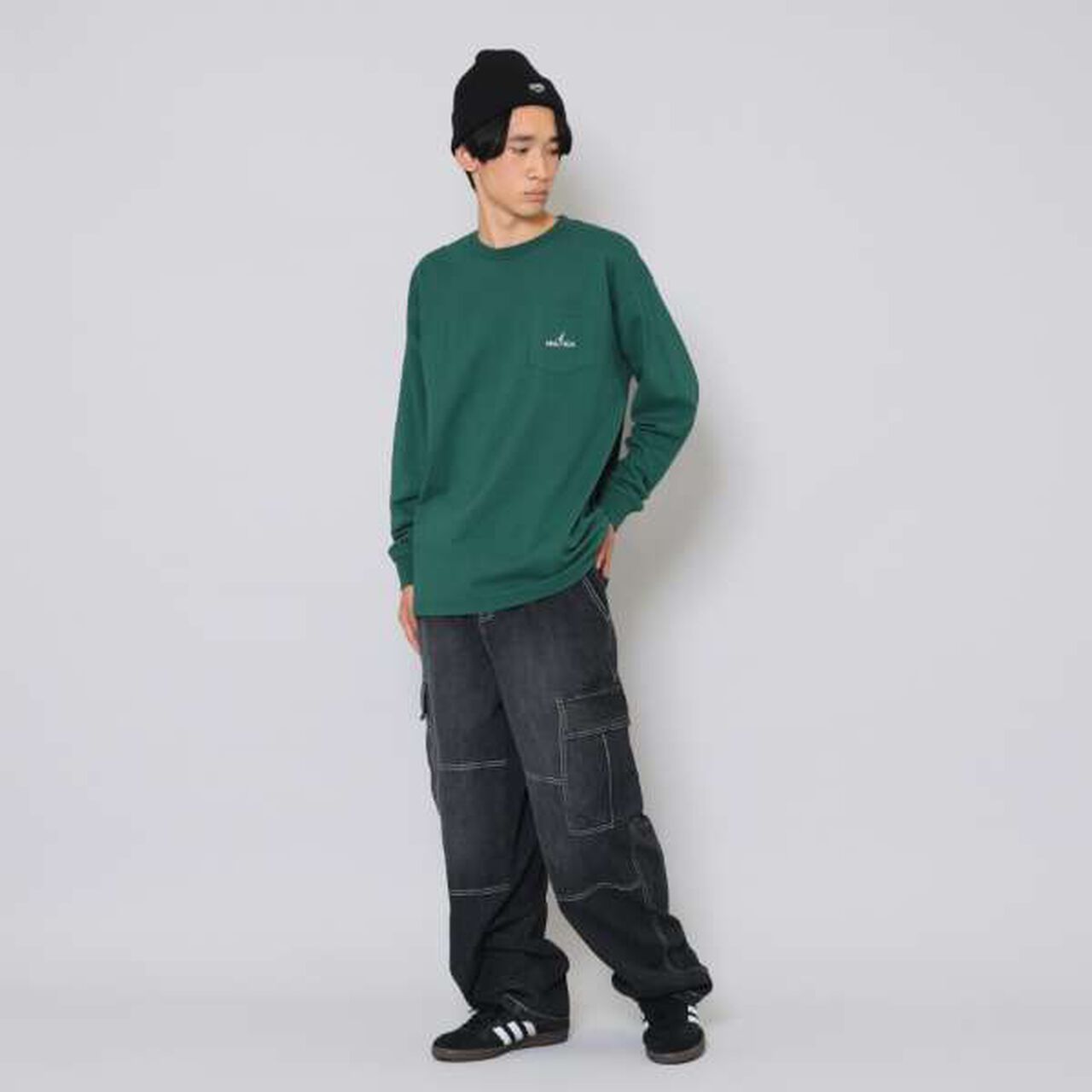 Name-Tag Beanie,Charcoal gray, large image number 2