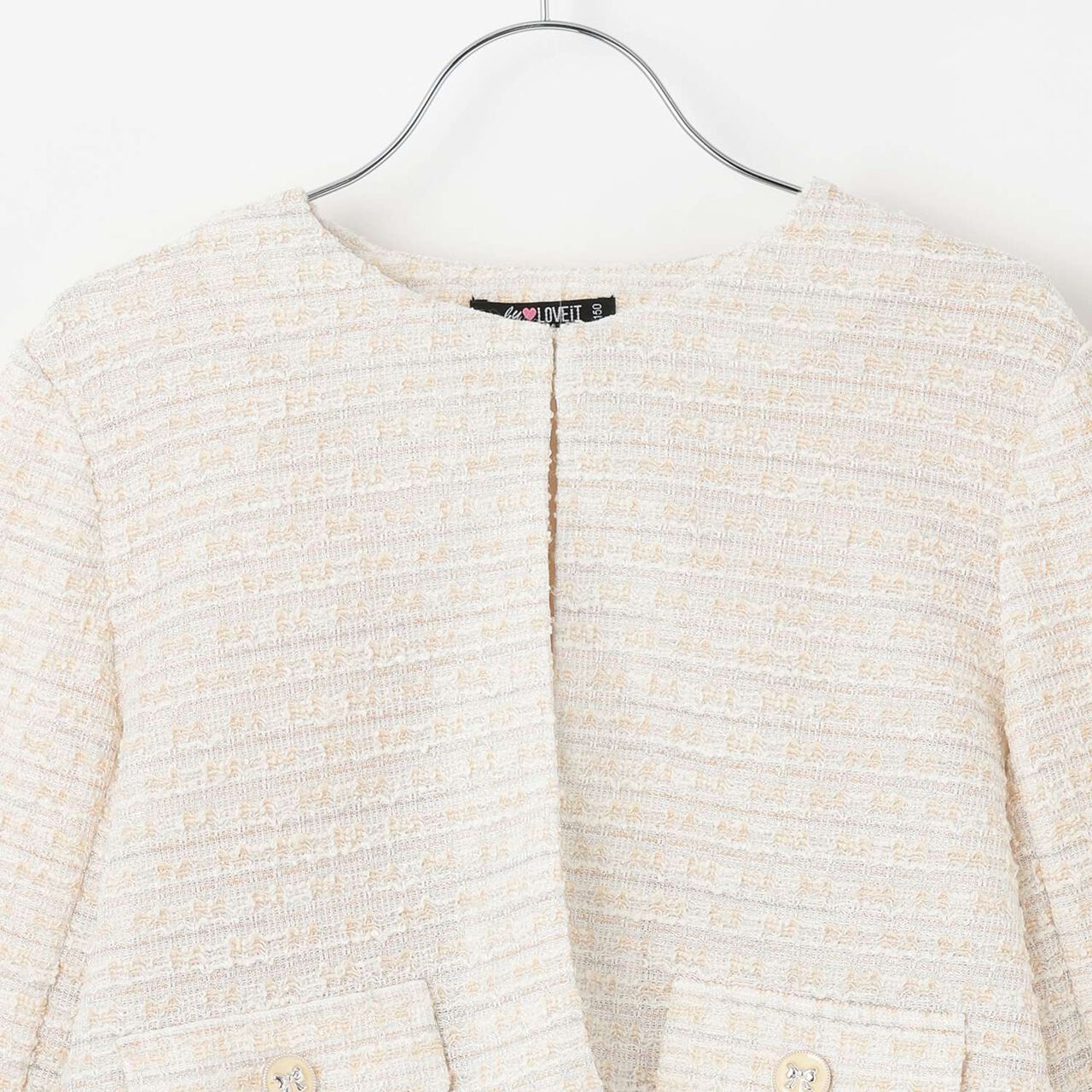 [Graduation Attire] Lame Tweed Outfit Set,Black, large image number 8