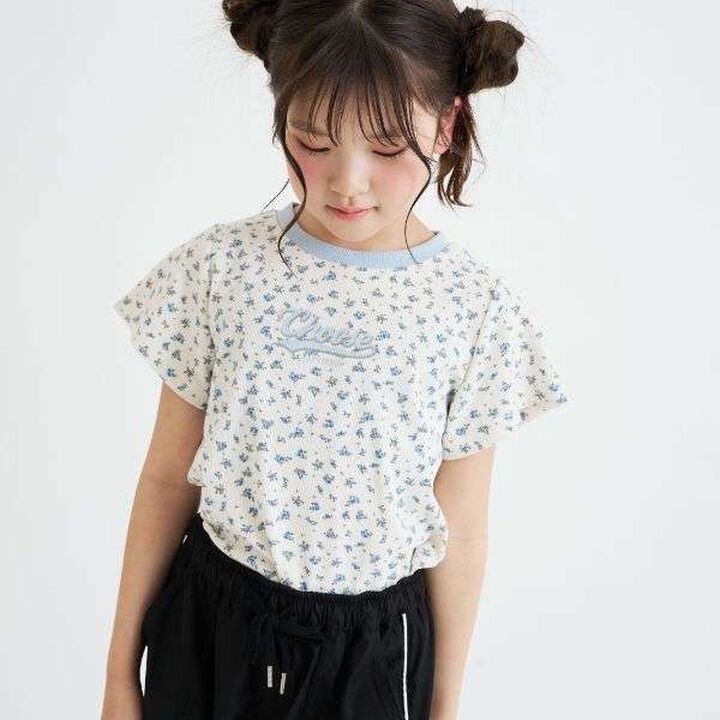 Daily Price Assorted Pattern Short-Sleeve Ribbed Top,Ivory, medium image number 0