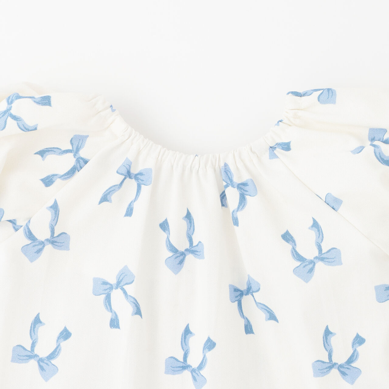 Link Ribbon All-Over Pattern Outfit Set,Blue, large image number 6