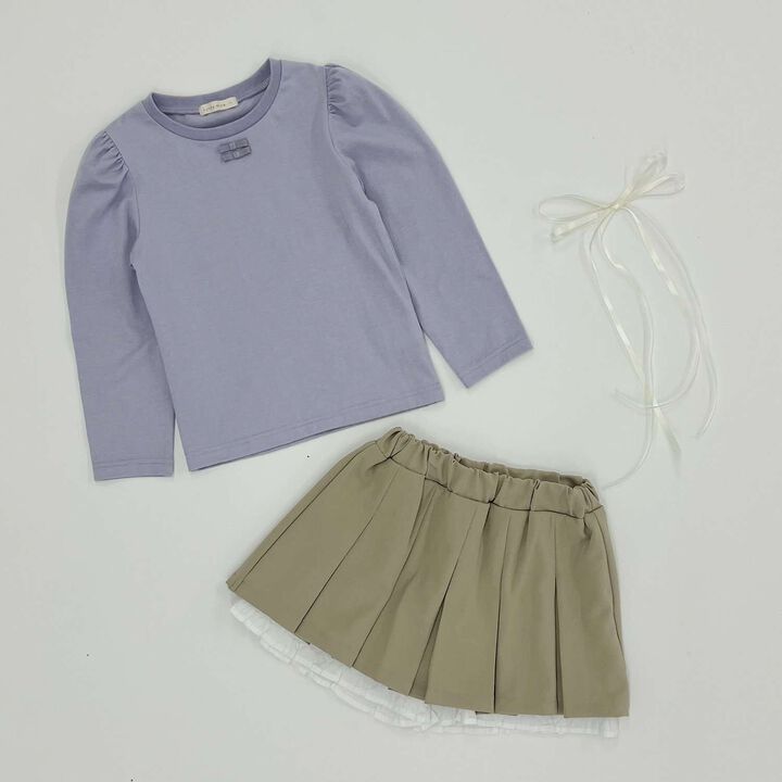 [Lycee Mine Ballet Series] Pleated Skirt (Inner Shorts Included),Charcoal gray, medium image number 13