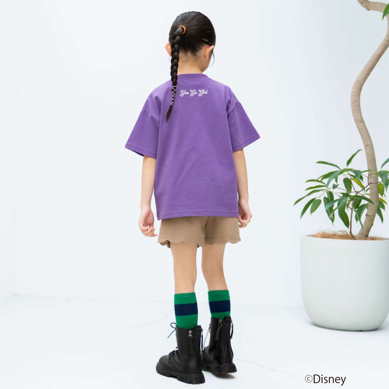 [Parent-Child Matching] [Disney] Sports Short-Sleeve T-Shirt,White, large image number 6