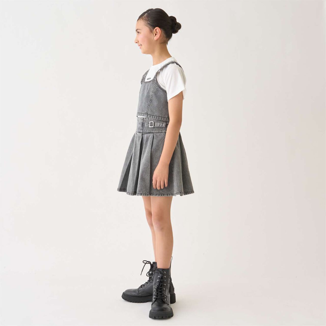 [Ready-to-Wear] Denim Bustier & Pleated Skirt Outfit Set,Blue, large image number 10