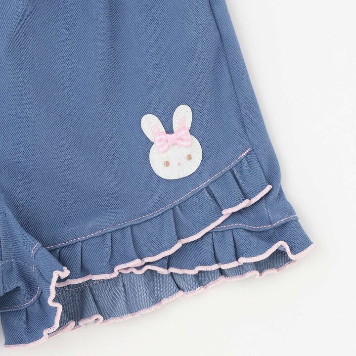 Rabbit Embroidered Shorts,Pearl white, medium image number 6