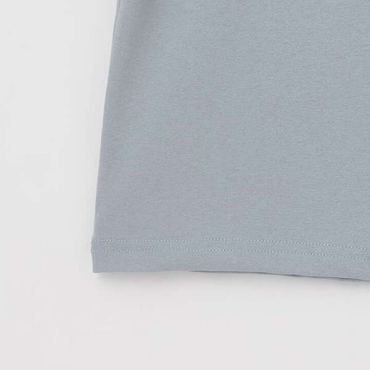 [Amphibious] Mesh Pocket Big Half T-Shirt,Charcoal gray, medium image number 14
