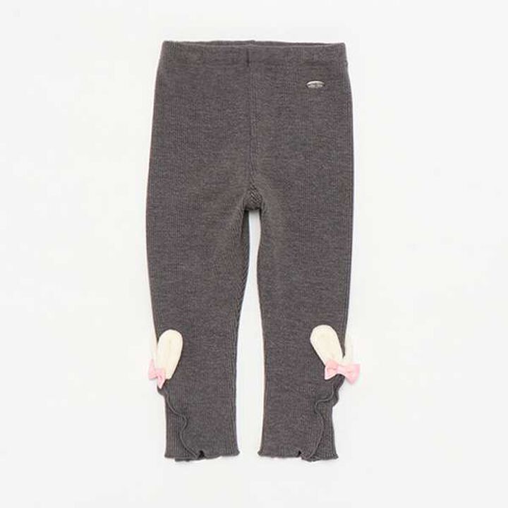 Bunny Ear Melange Leggings,Light pink, medium image number 10