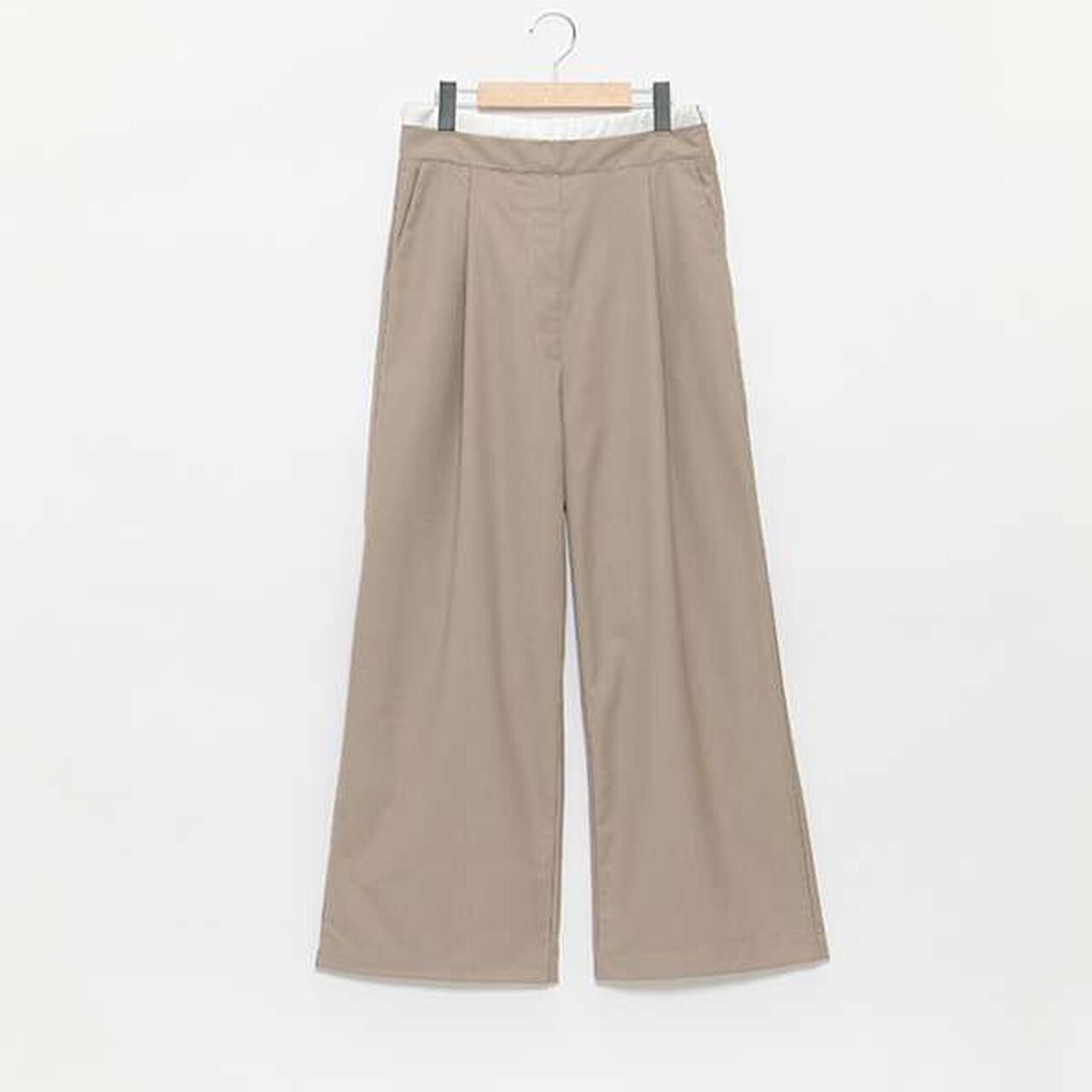 [LADIES] Double Waist Pants,Beige, large image number 19