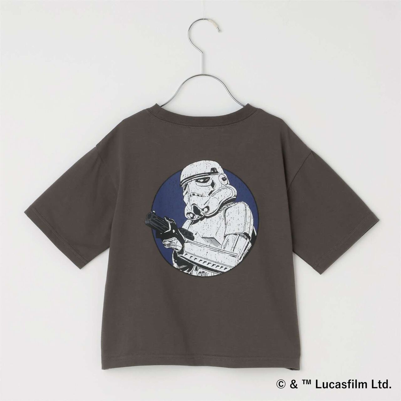 [STAR WARS] [Anti-Stain・Quick-Dry・Shape Retaining] Assorted Back Print T-Shirt [MNCM],Charcoal gray, large image number 8
